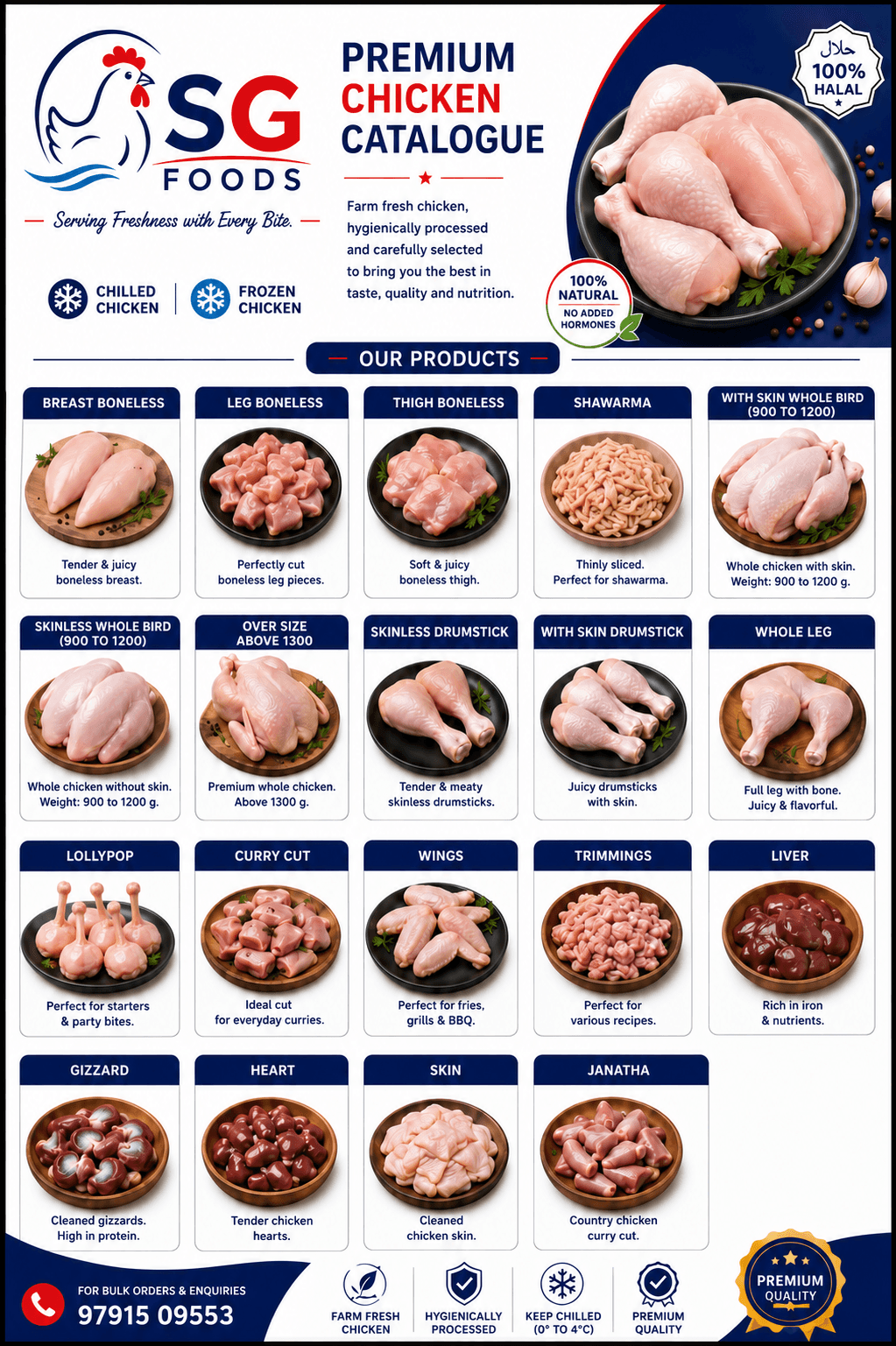 SG Foods Premium Chicken Catalogue